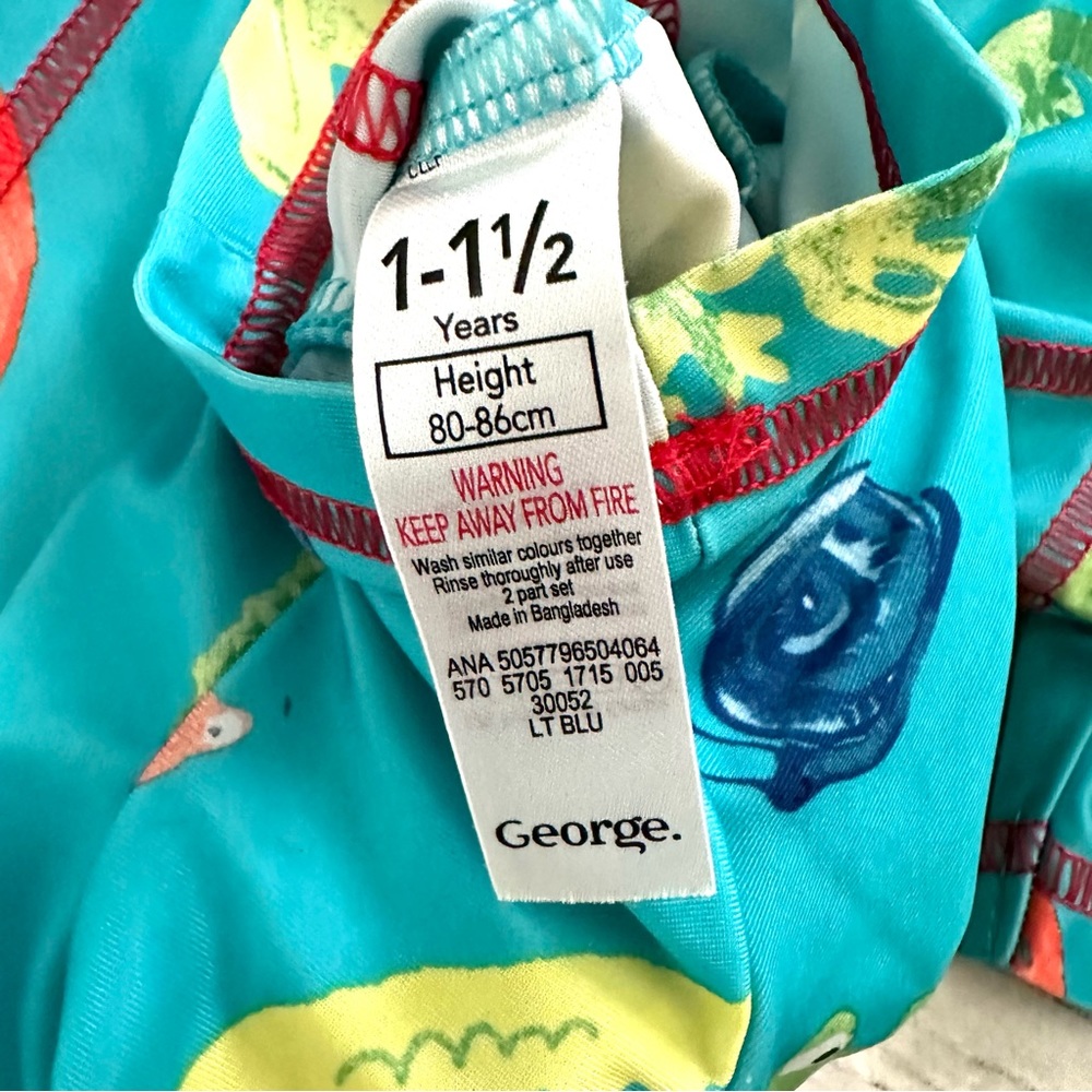 George 🐊 Rashguard Size 12-18 Months - Picture 4 of 5